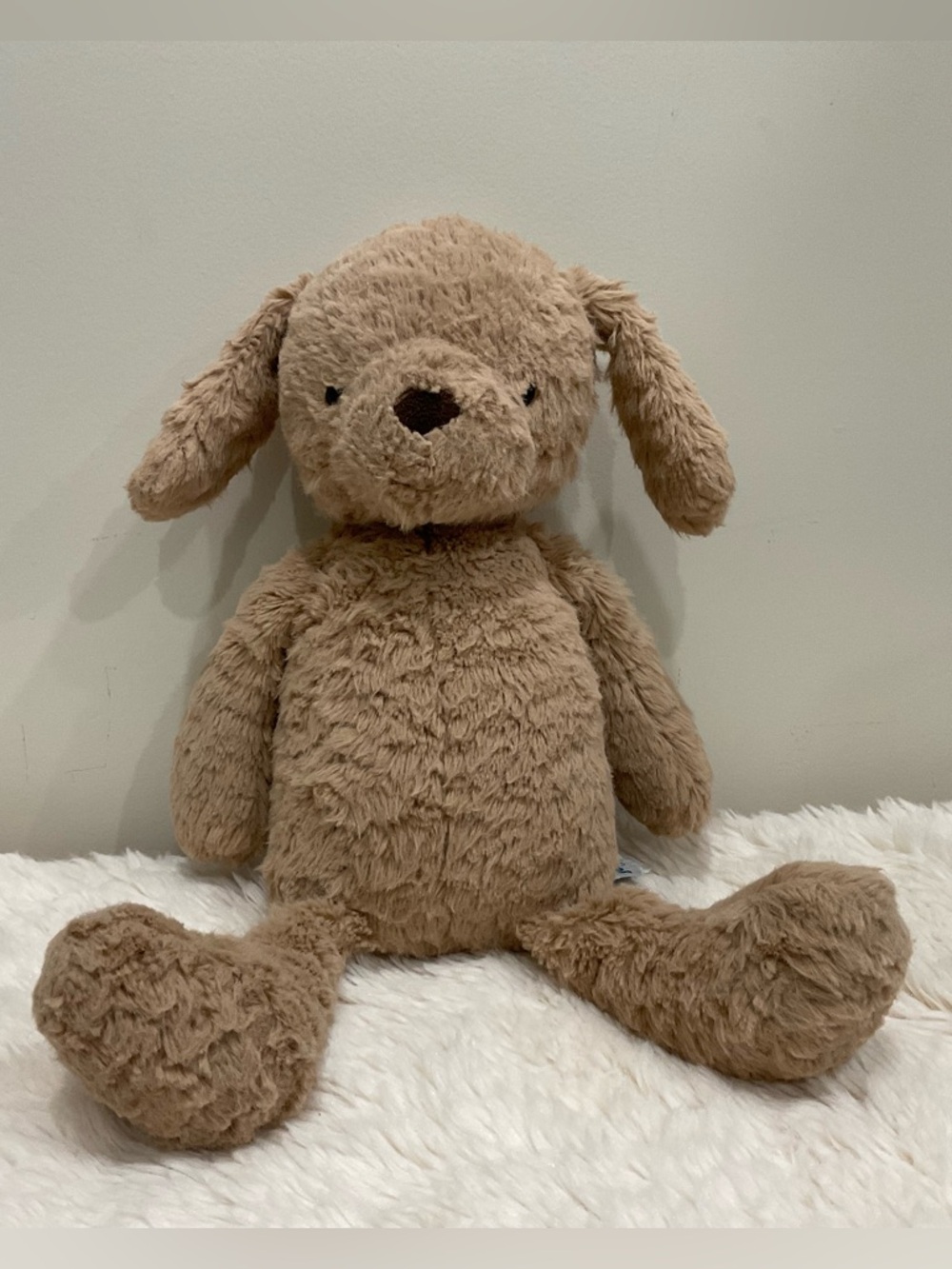 Jellycat Beige Plush Puppy Dog Toy